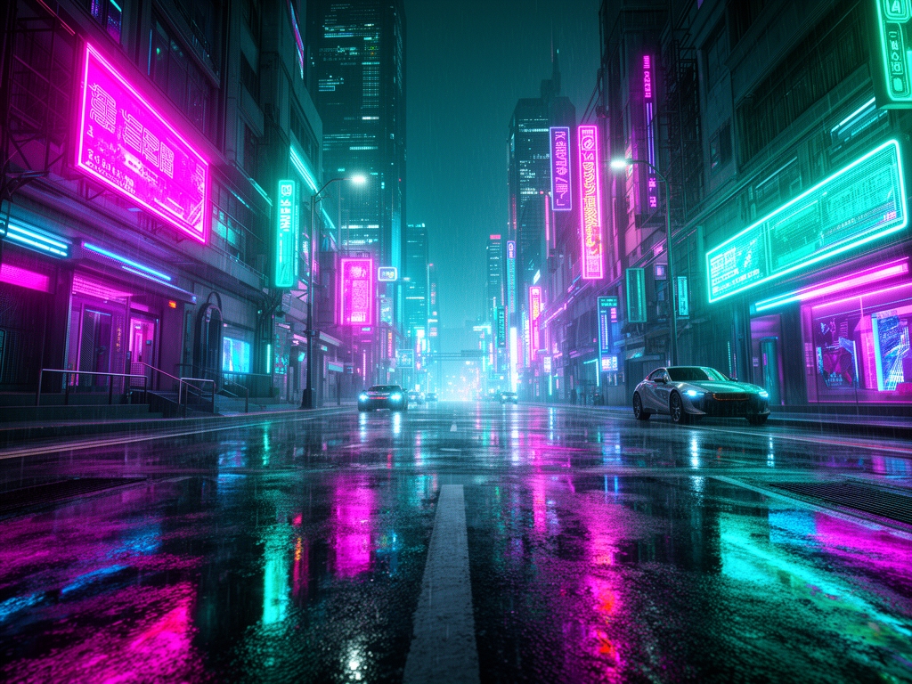 Cyberpunk city - SDXL v1