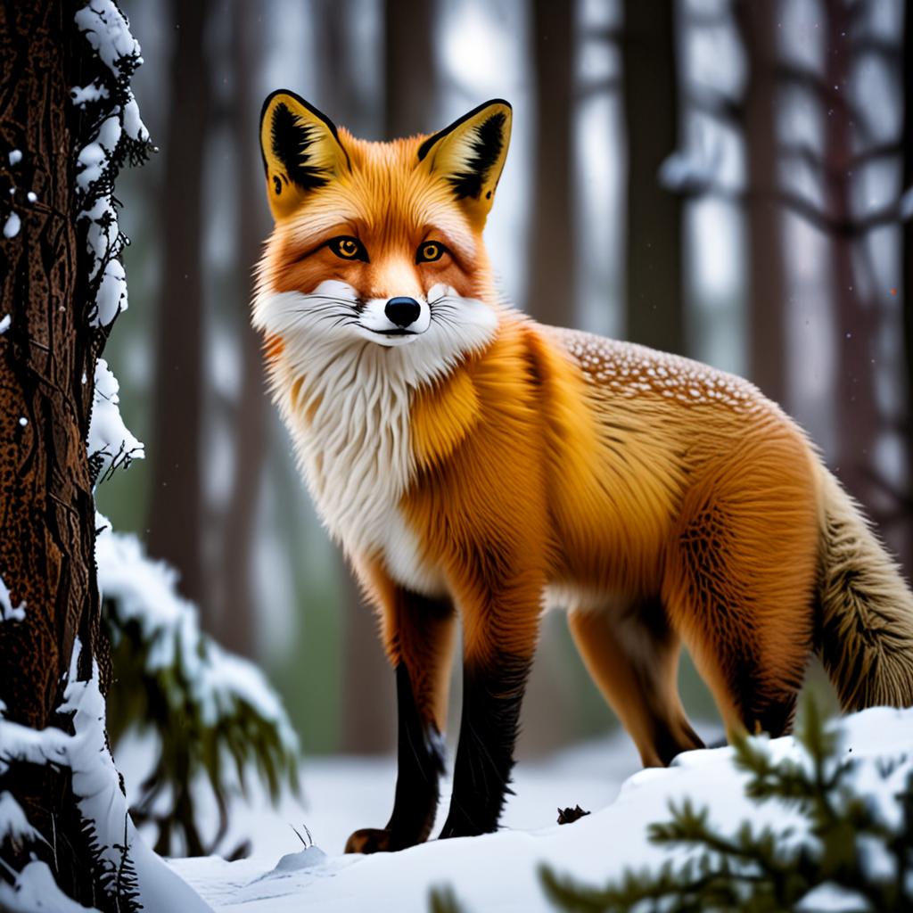 Red fox - Lightning